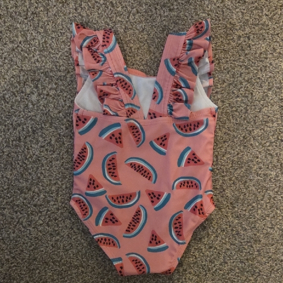 Watermelon Print Kids Swimsuit - Picture 2 of 4